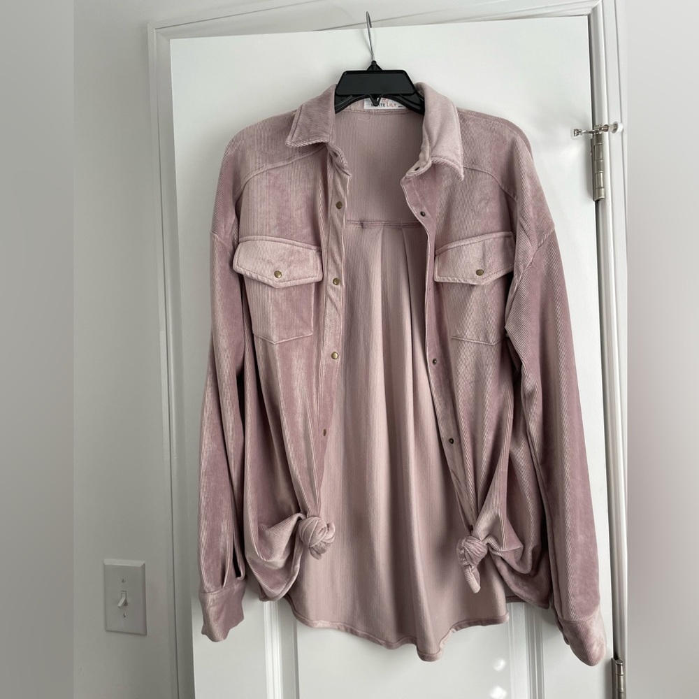 White Lily silky button up shirt